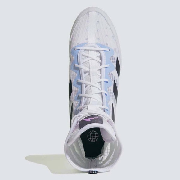 ADIDAS Box Hog 4 Boxing Boot Sneakers - White - MMA - Picture 3 of 6